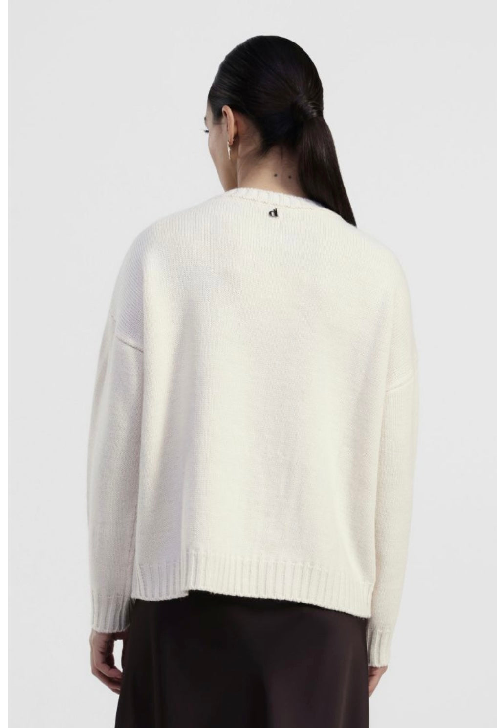 Dixie. Pull bianco orsetto