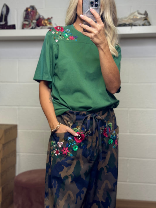 Front Street. T-shirt verde