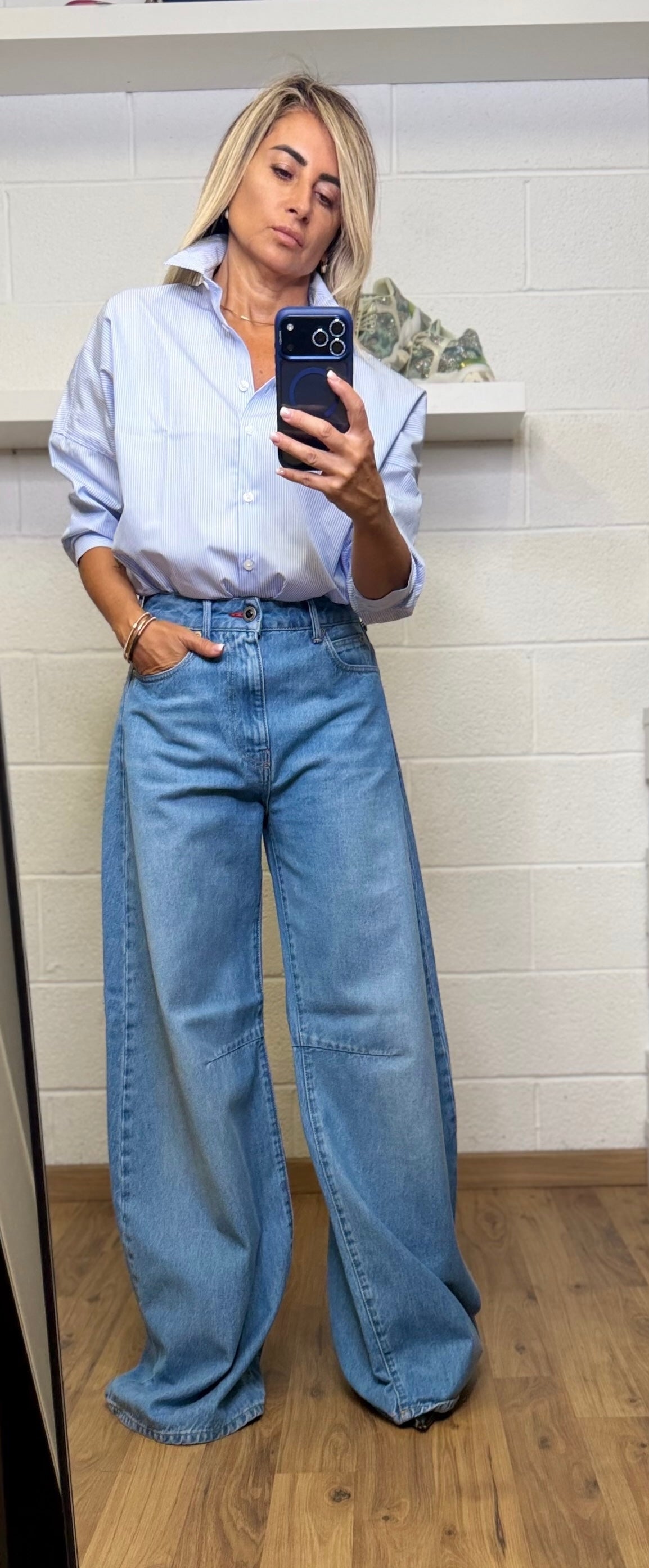 DB soul . Denim Ultra Wide Leg Denim-30%