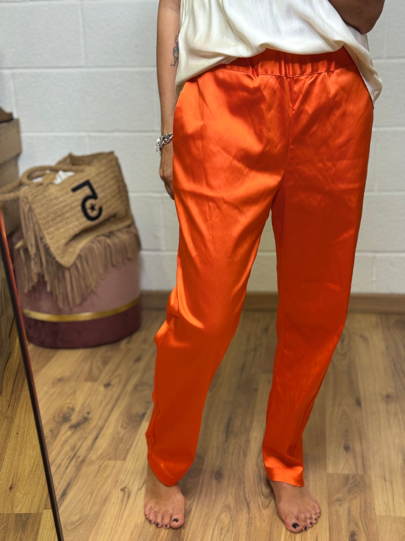Semicouture. Pantaloni in duchesse