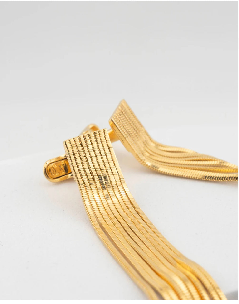 Marri Cortona. Gemelli voila’ con polsino in cotone bianco