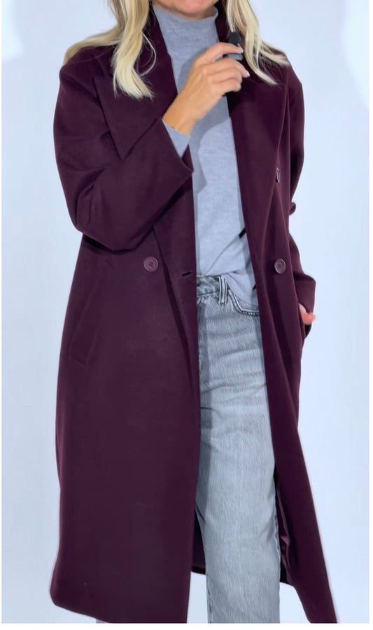 Le Streghe. Cappotto burgundi