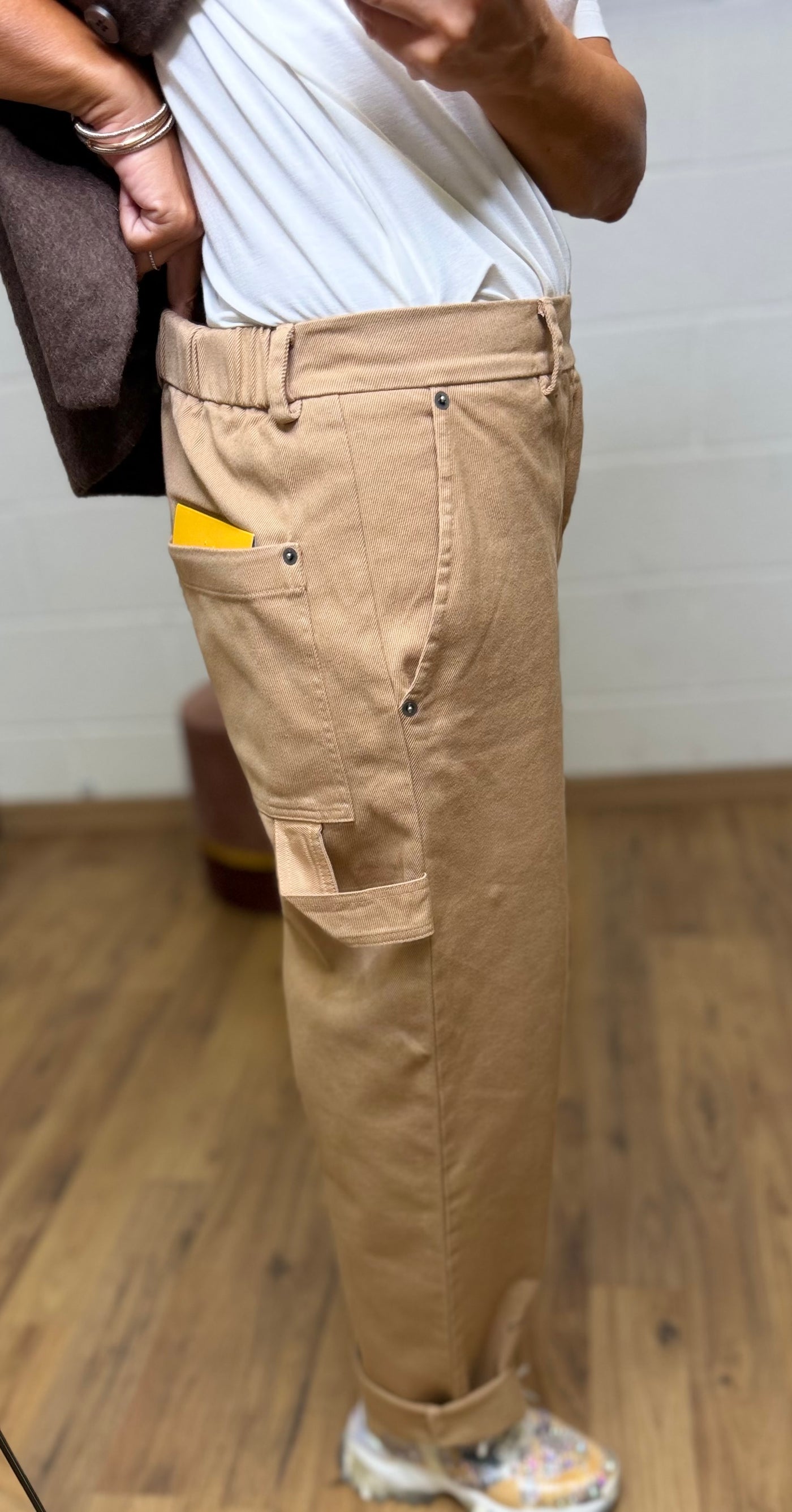 Maison crazy worker.panta worker camel