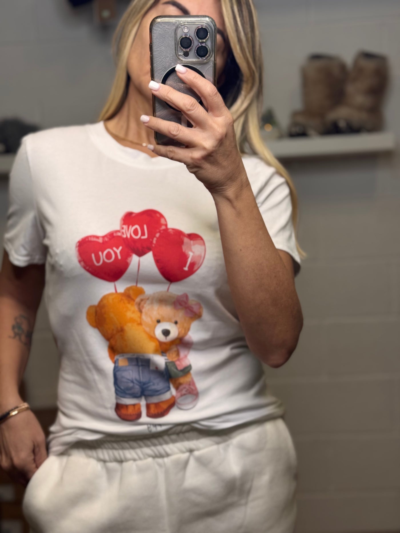 Le Streghe. T-shirt teddy love-50%