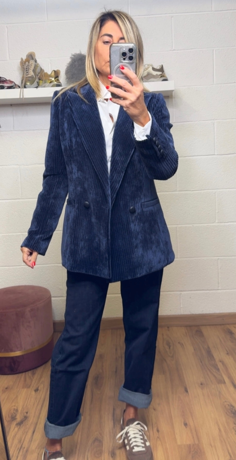 Mimi et mama. Blazer velluto-60%
