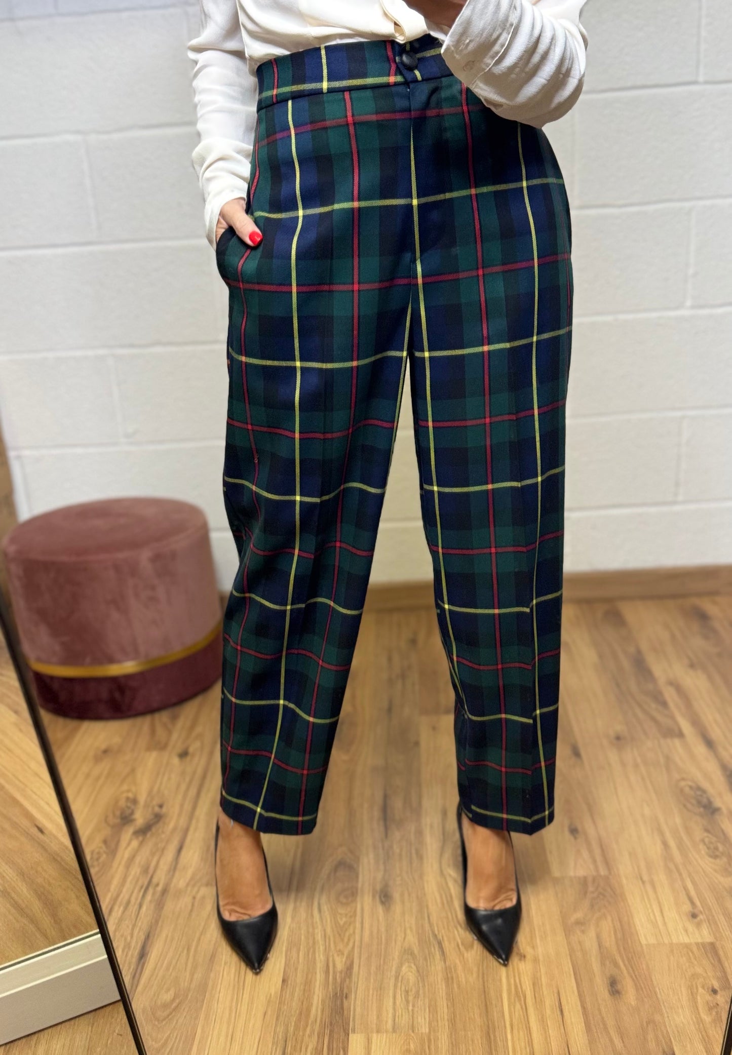 Mimi et mama. Panta balloon in tartan