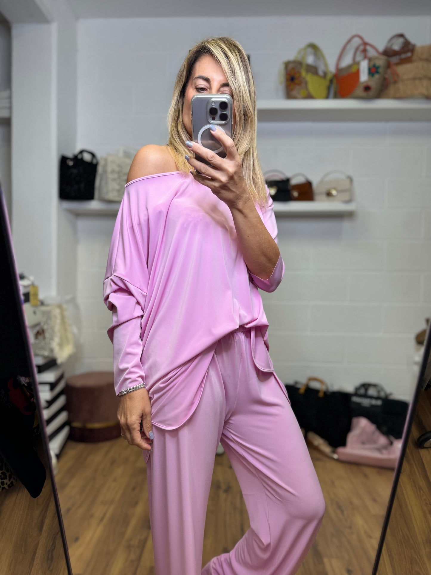 Cloh51. Pantalone rosa