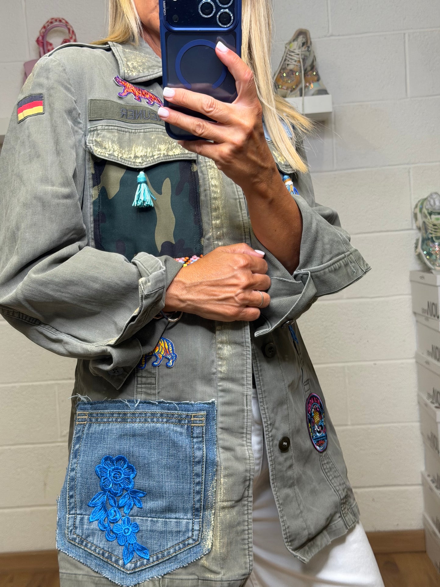 ABpink. Verdina Denim Patch