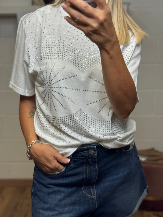 11loveisglamour.T-shirt bianca -60%