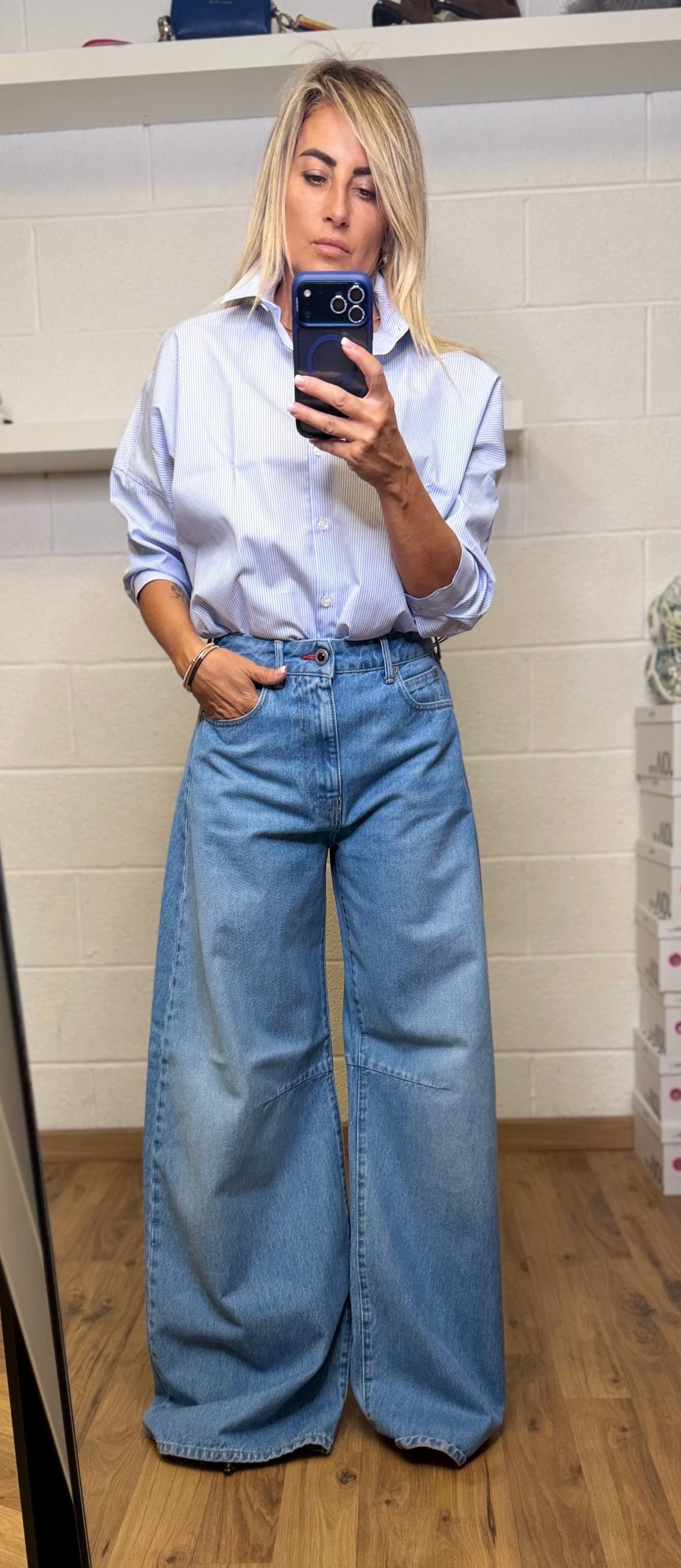DB soul . Denim Ultra Wide Leg Denim-30%