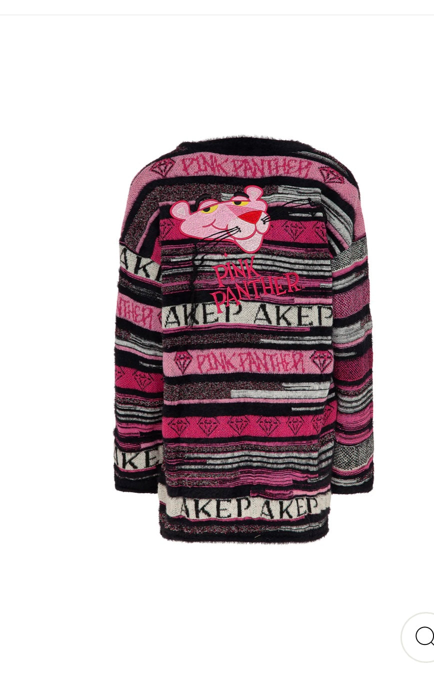 Akep. Cardigan pantera rosa