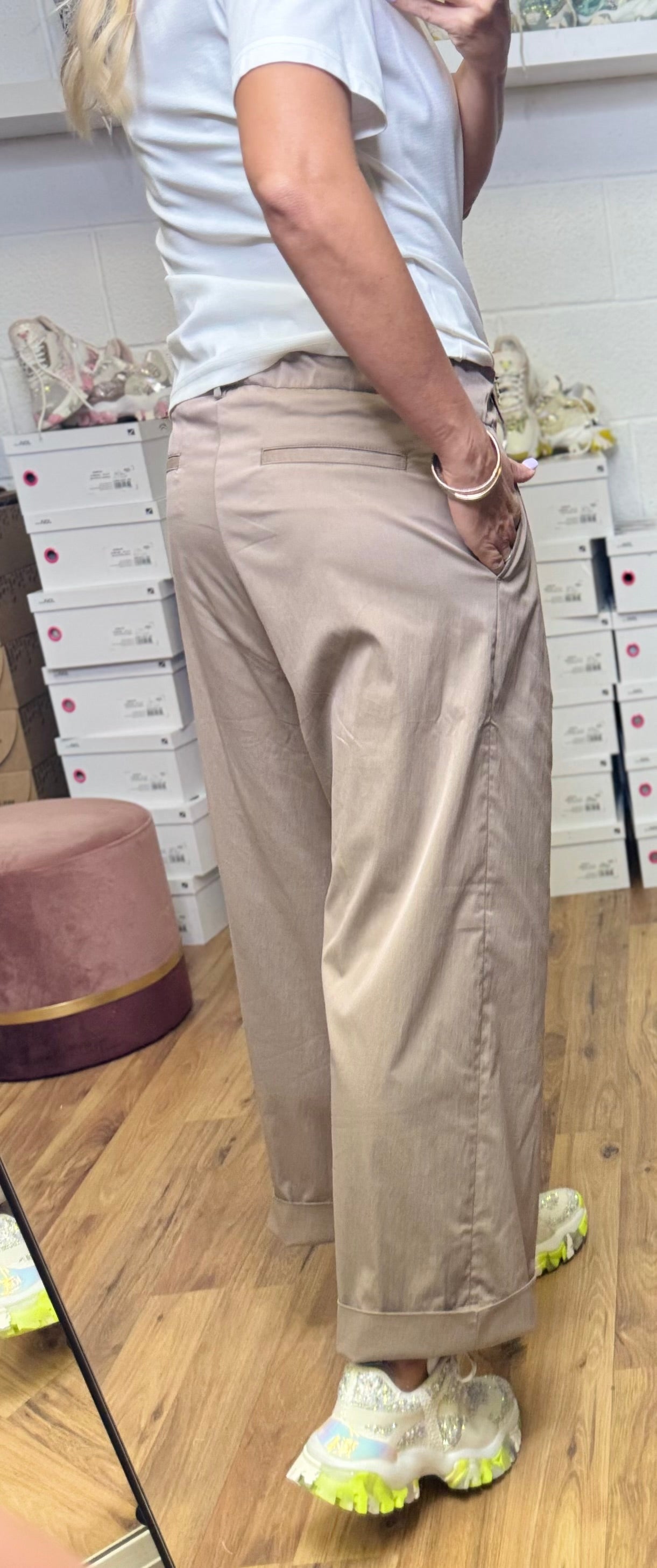 Myths. Pantalone in cotone tortora
