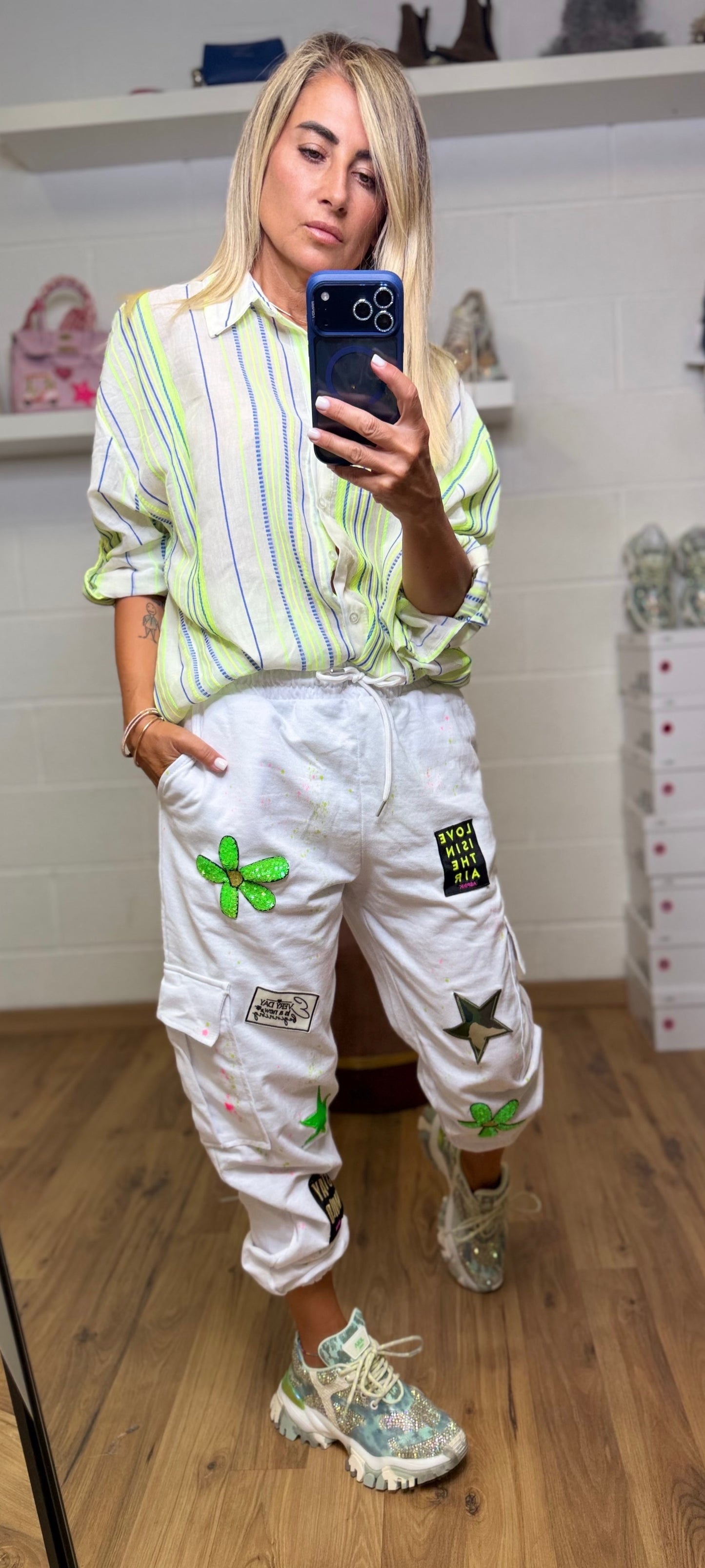 Abpink. Pantalone Cargo Patch – Edizione Esclusiva