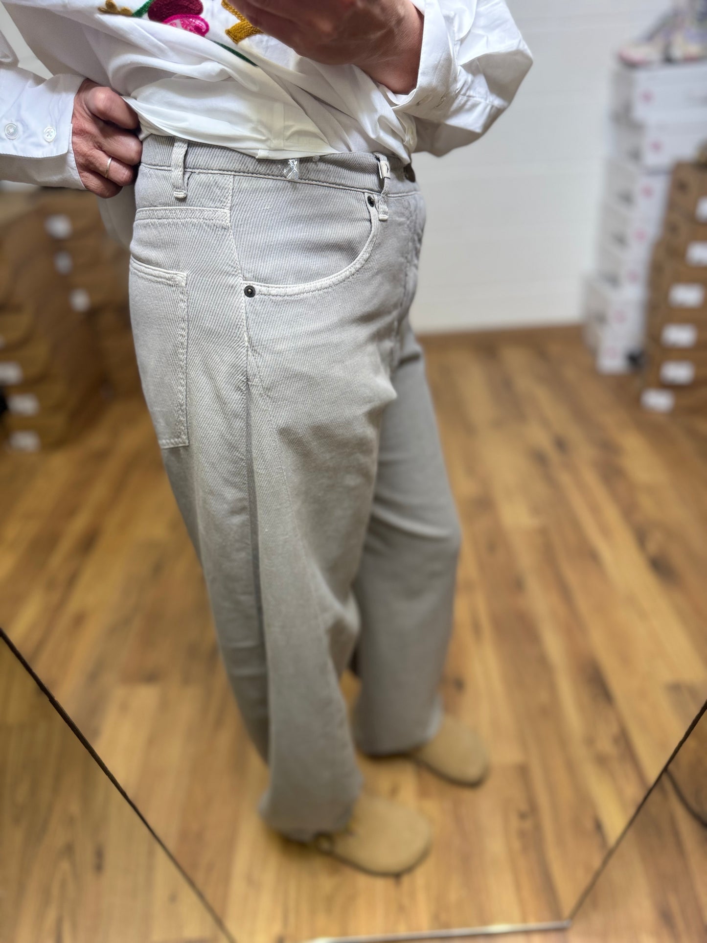 Myths. Pantalone grigio delave-50%