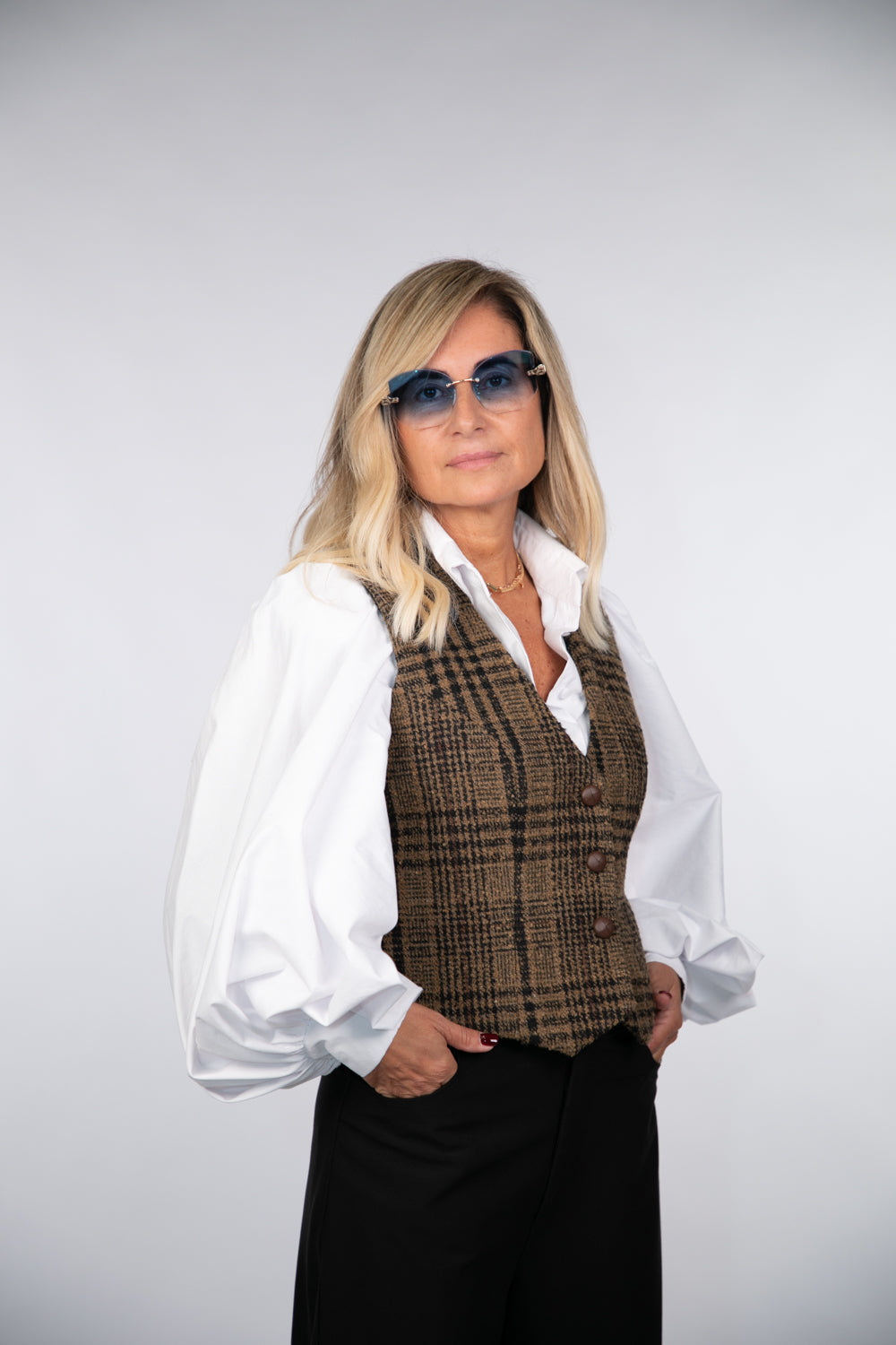 Mimi et mama. Gilet principe di Galles