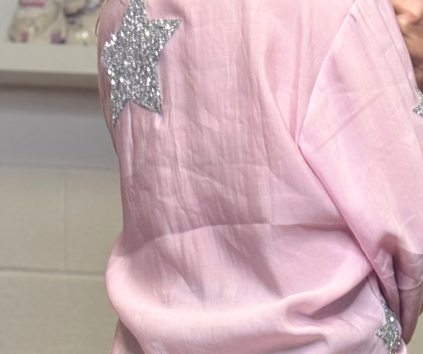 Mimi et mama . Camicia gioiello rosa