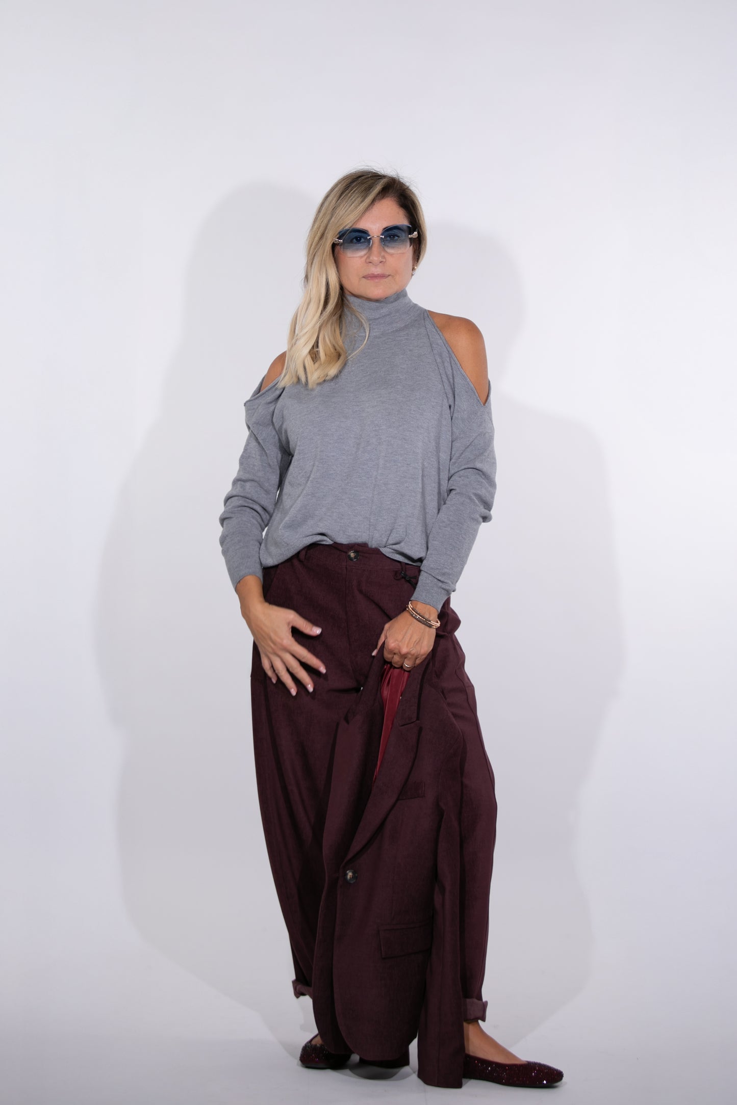 Le Streghe. Pantalone burgundi