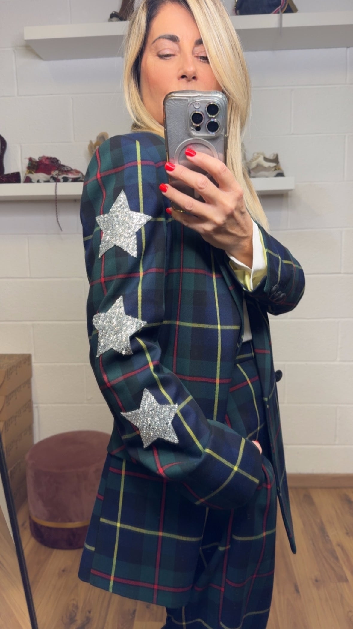 Mimi et mama. Blazer in tartan