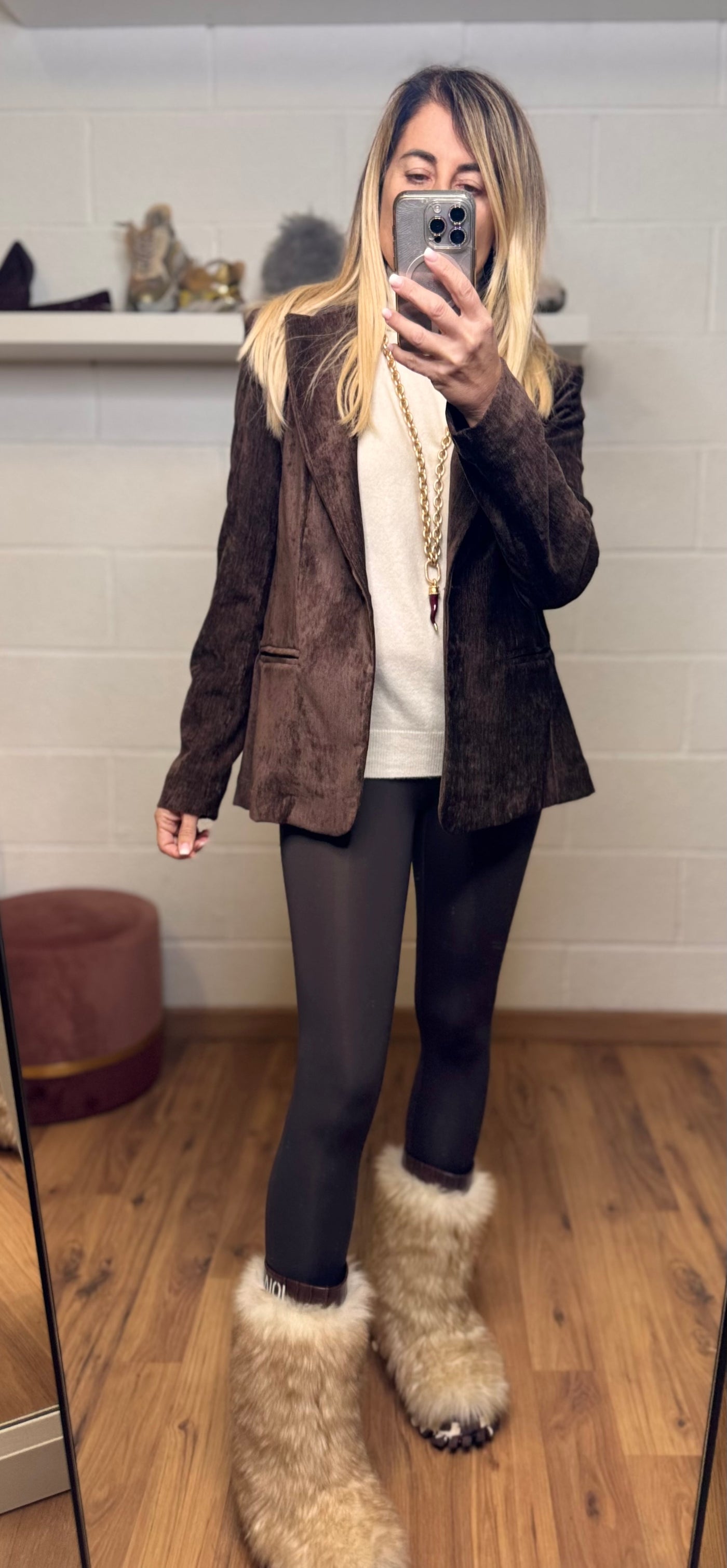 Le Streghe. Blazer cioccolato-60%