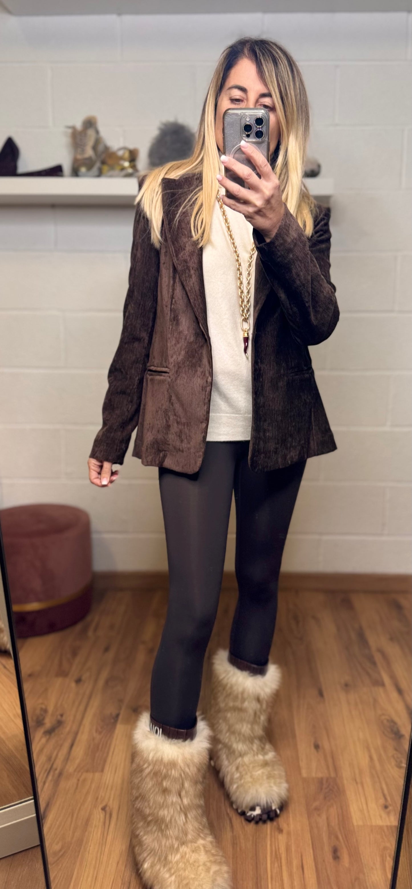 Le Streghe. Blazer cioccolato-60%