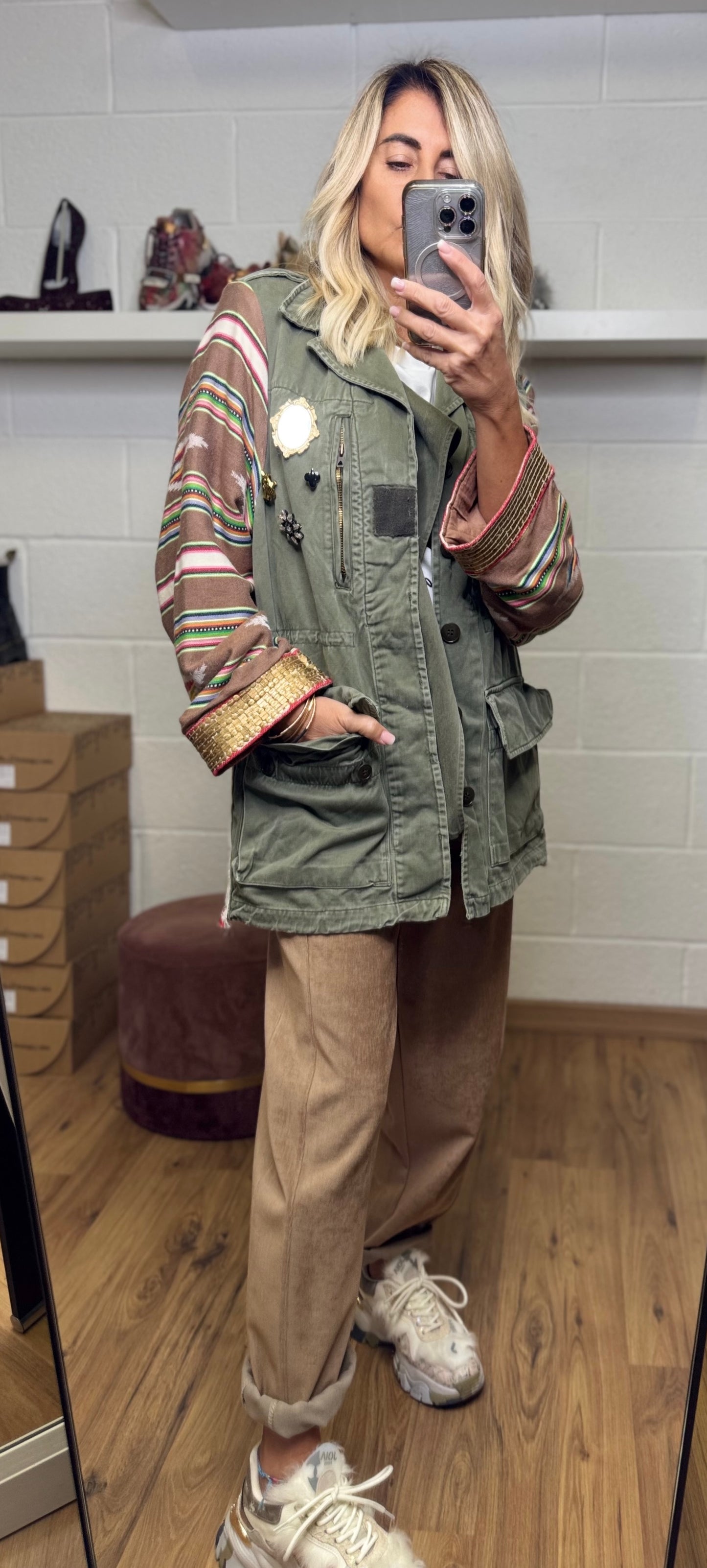 Front Street. Giacca military chic