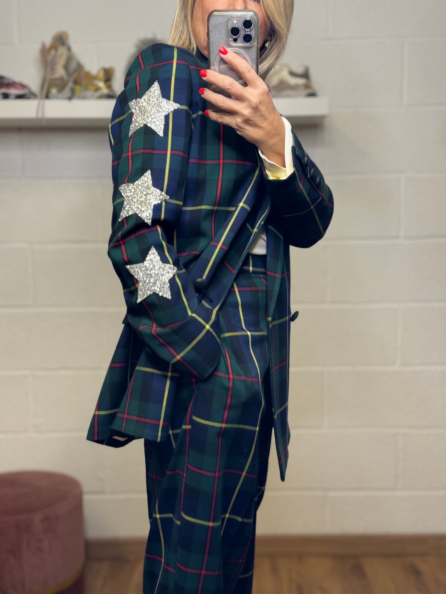 Mimi et mama. Blazer in tartan