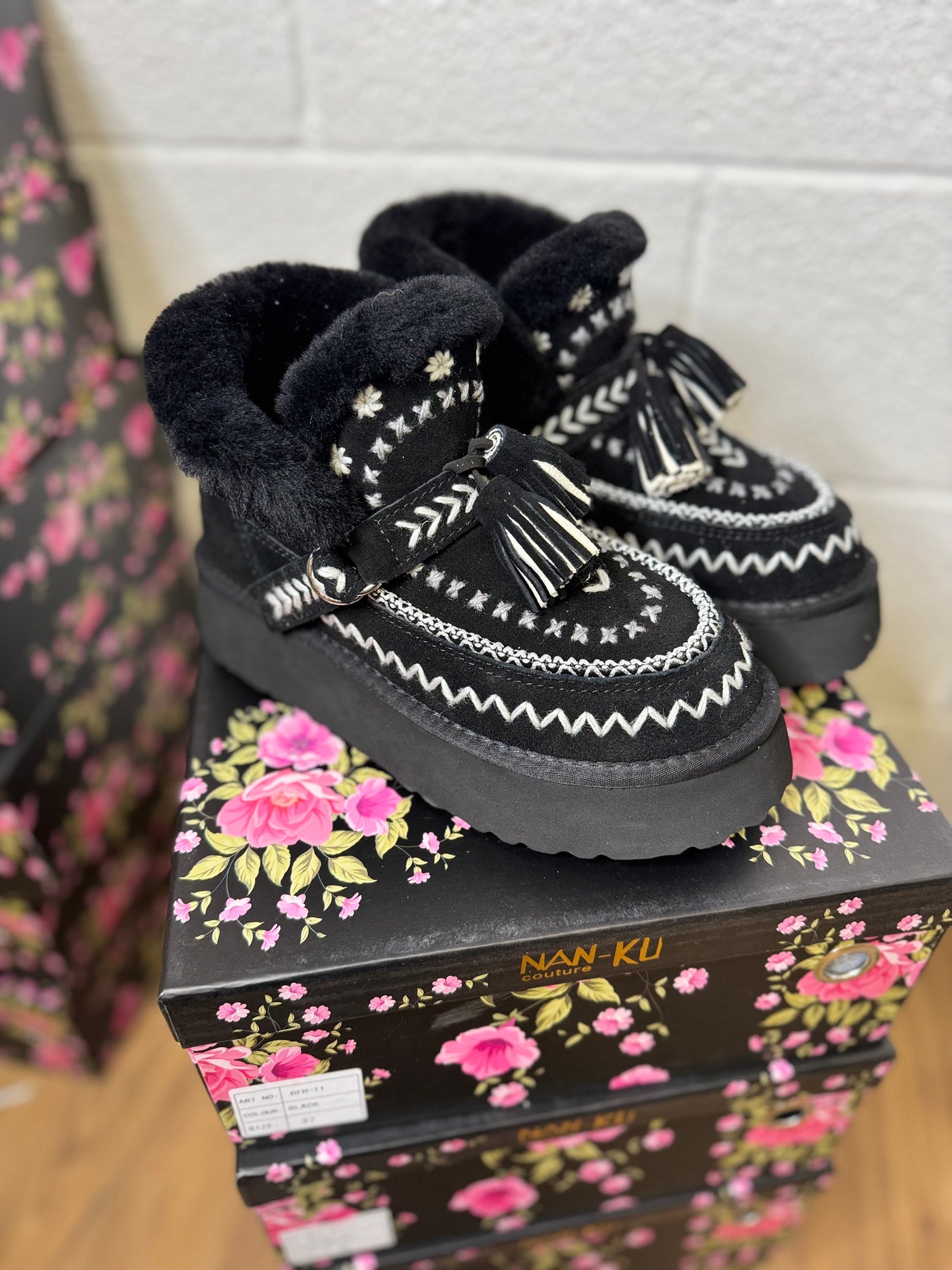 Nanku.Moon boot nero-60%