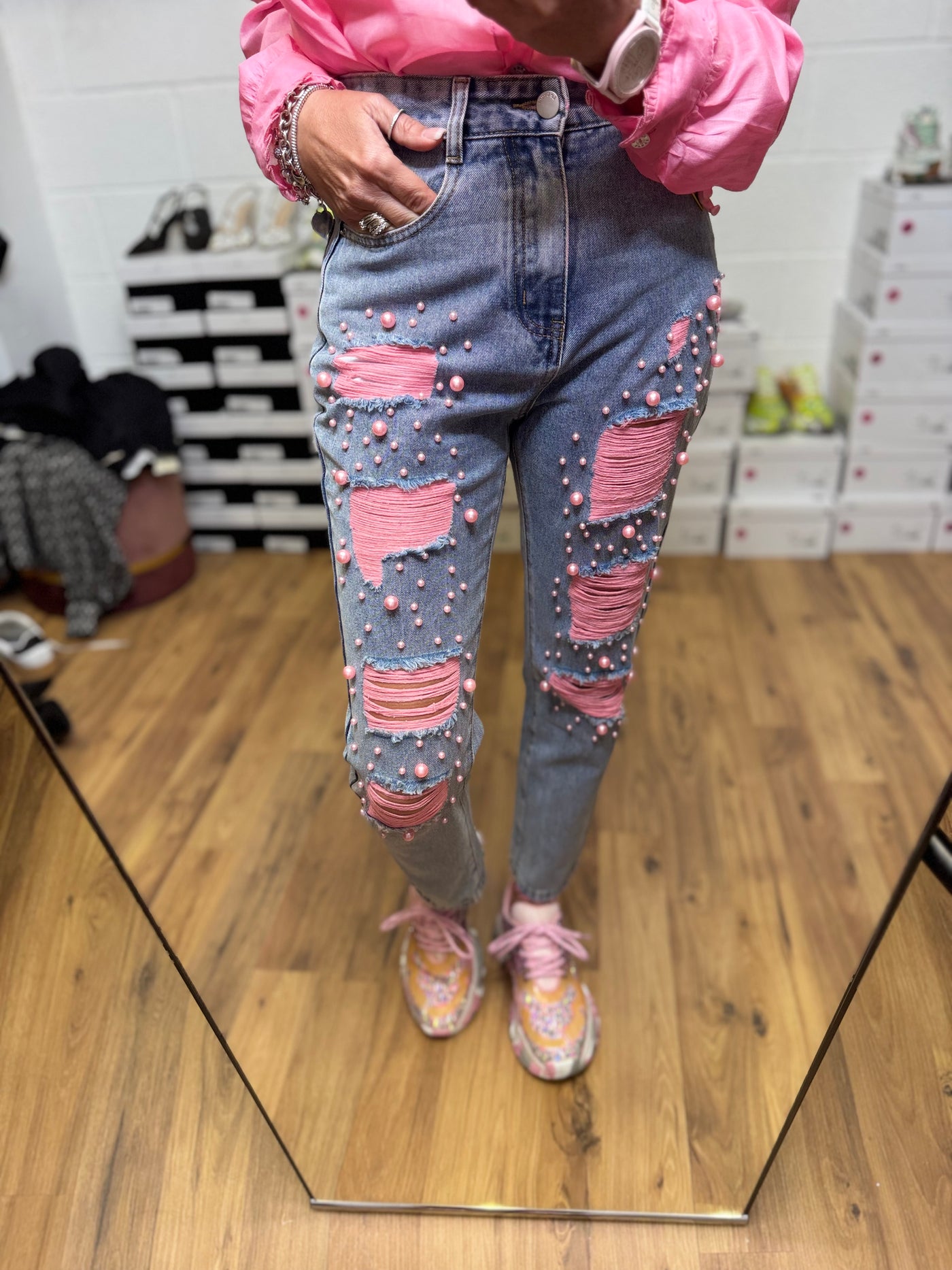 Le Cruel. Denim rosa