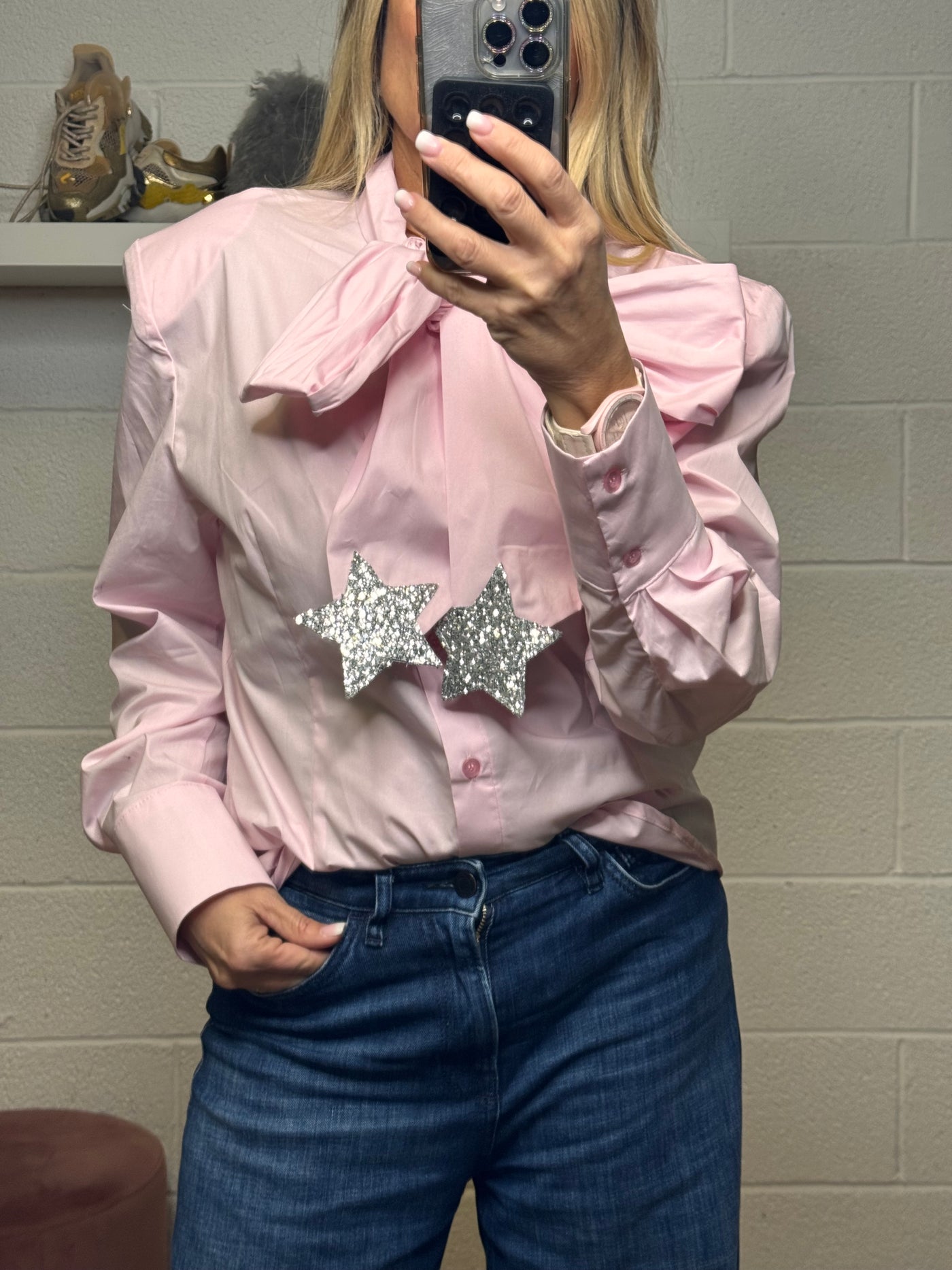 Mimi et mama . Camicia rosa -50%