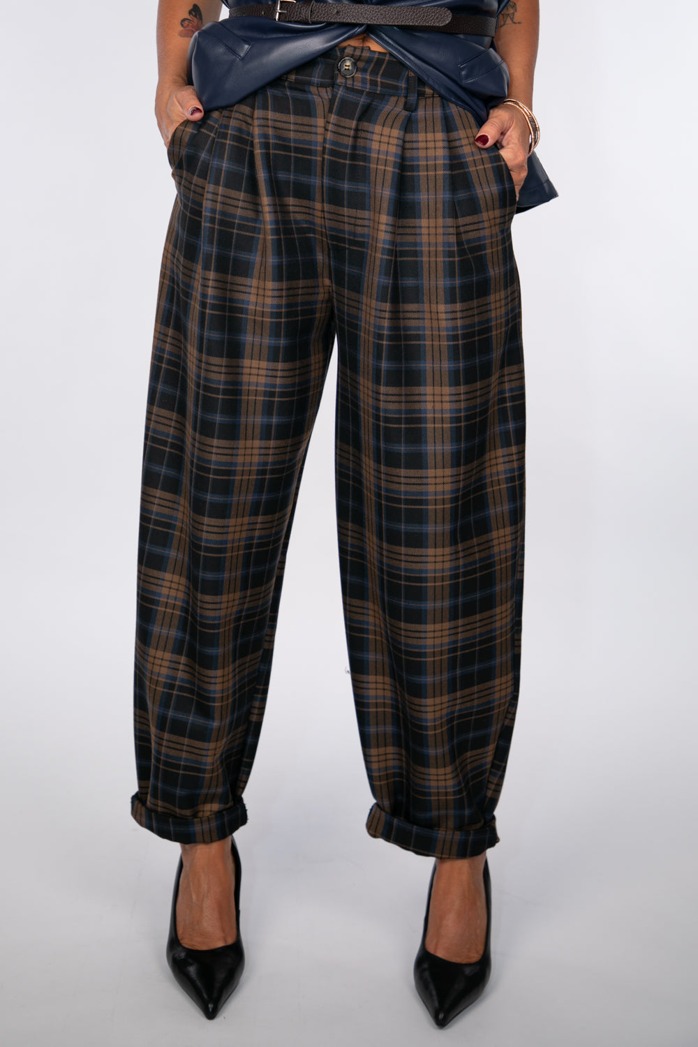 Le Streghe. Pantalone check-50%