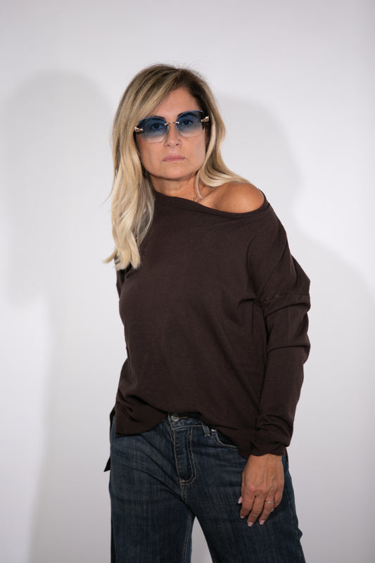 Le Streghe. Pull cioccolato