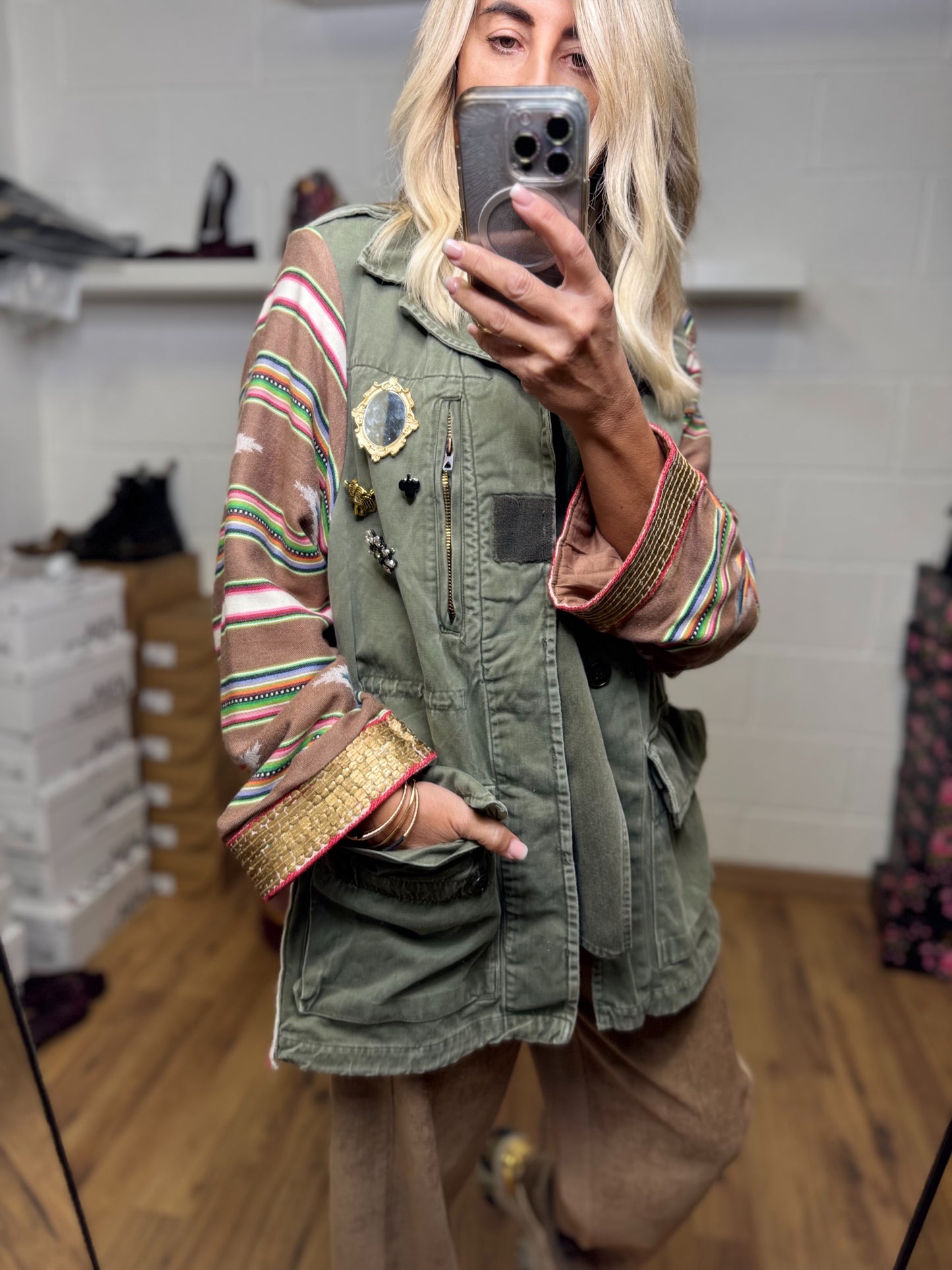 Front Street. Giacca military chic