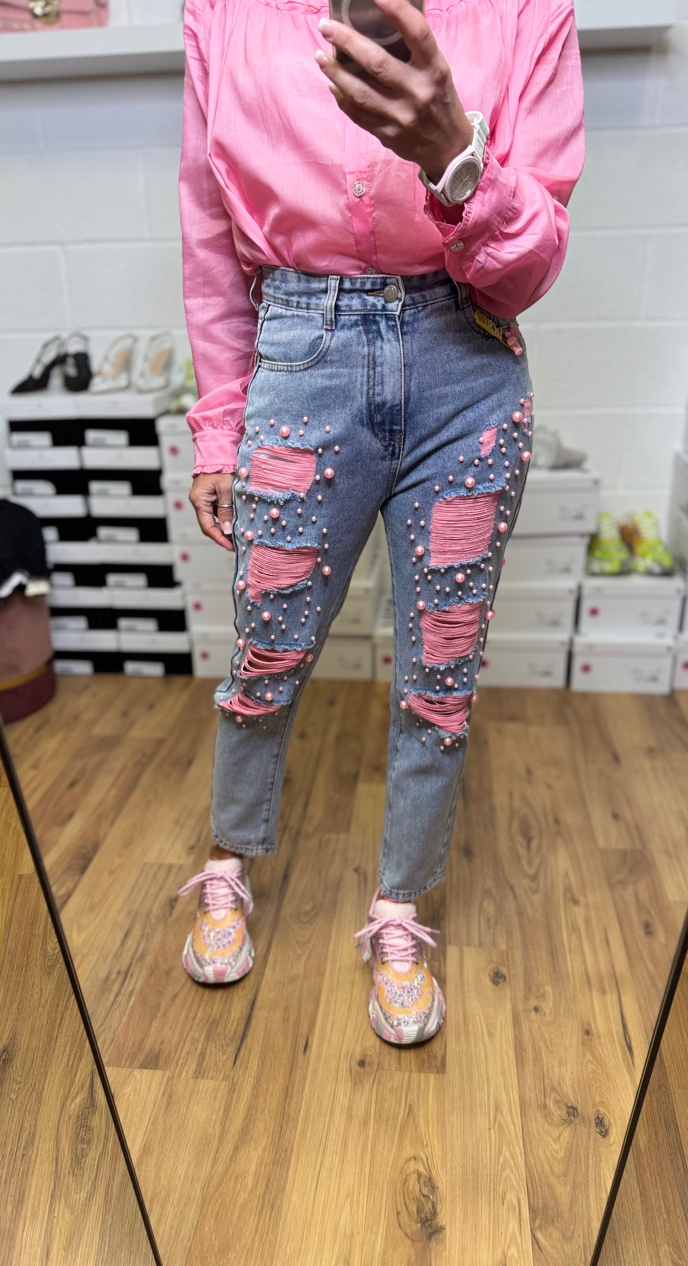 Le Cruel. Denim rosa