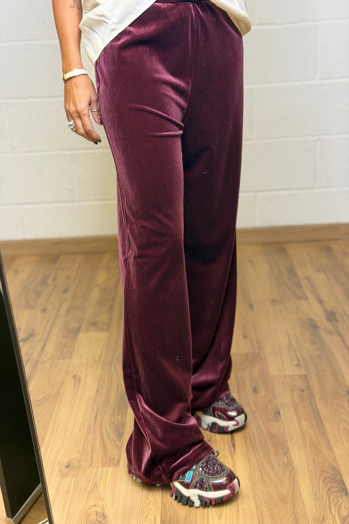 Abpink. Completo Lulù in Velluto – Burgundy