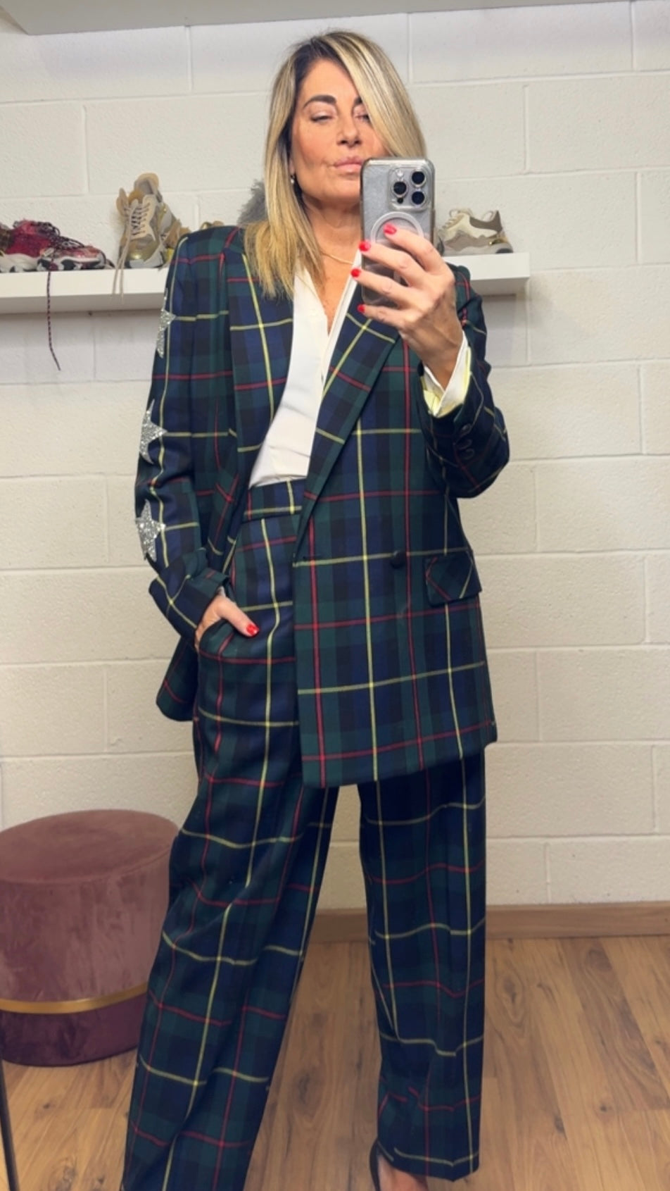 Mimi et mama. Blazer in tartan