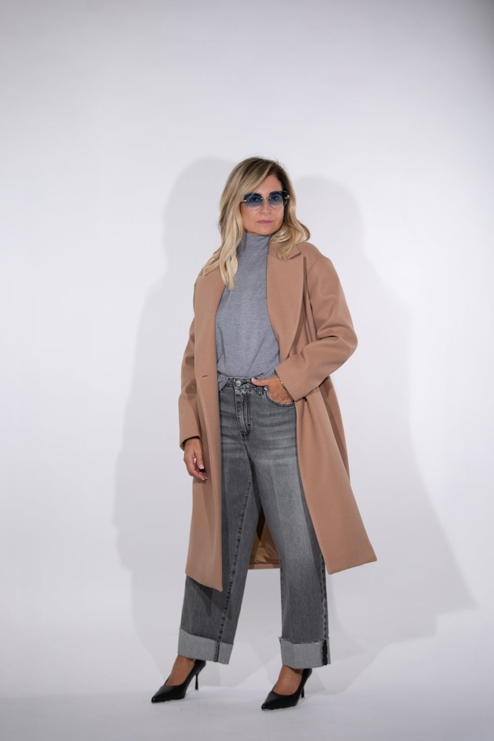 Le Streghe. Cappotto cammello