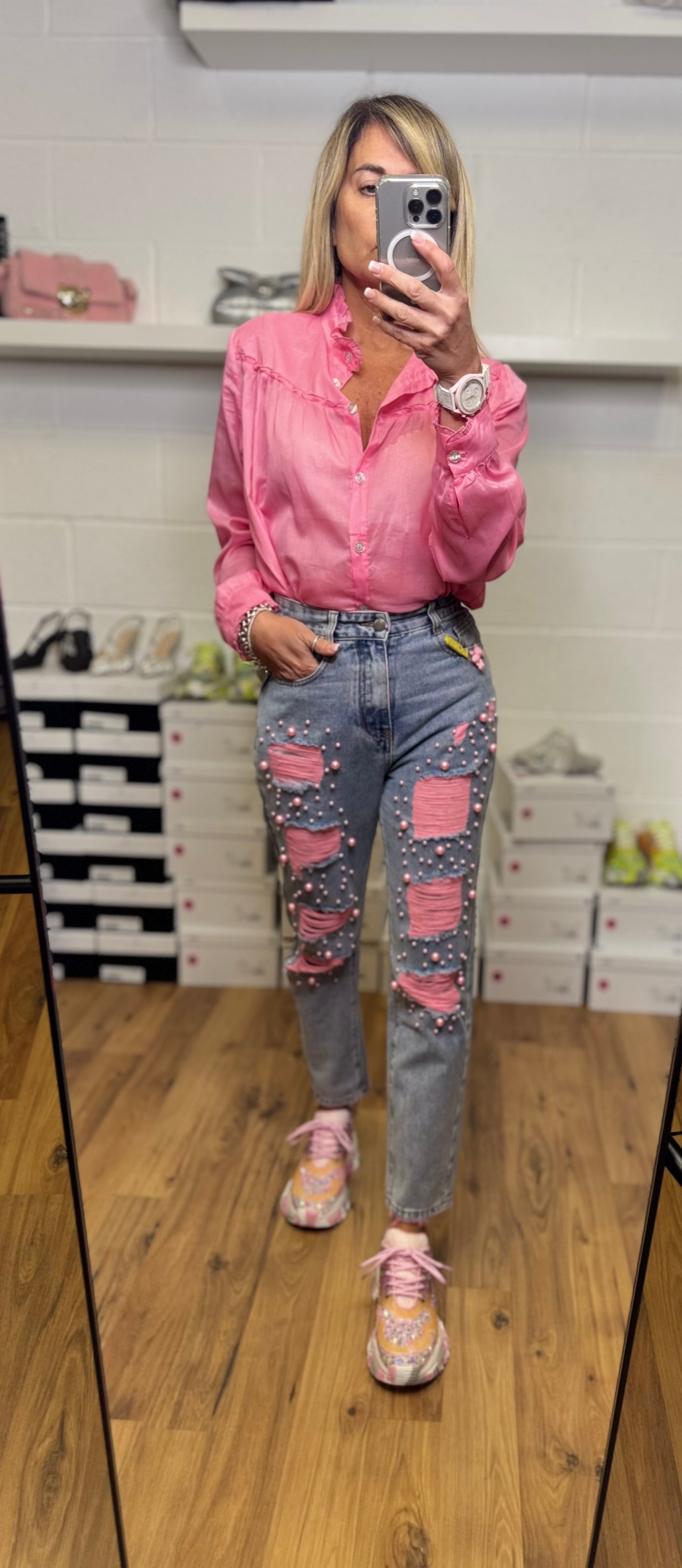 Le Cruel. Denim rosa