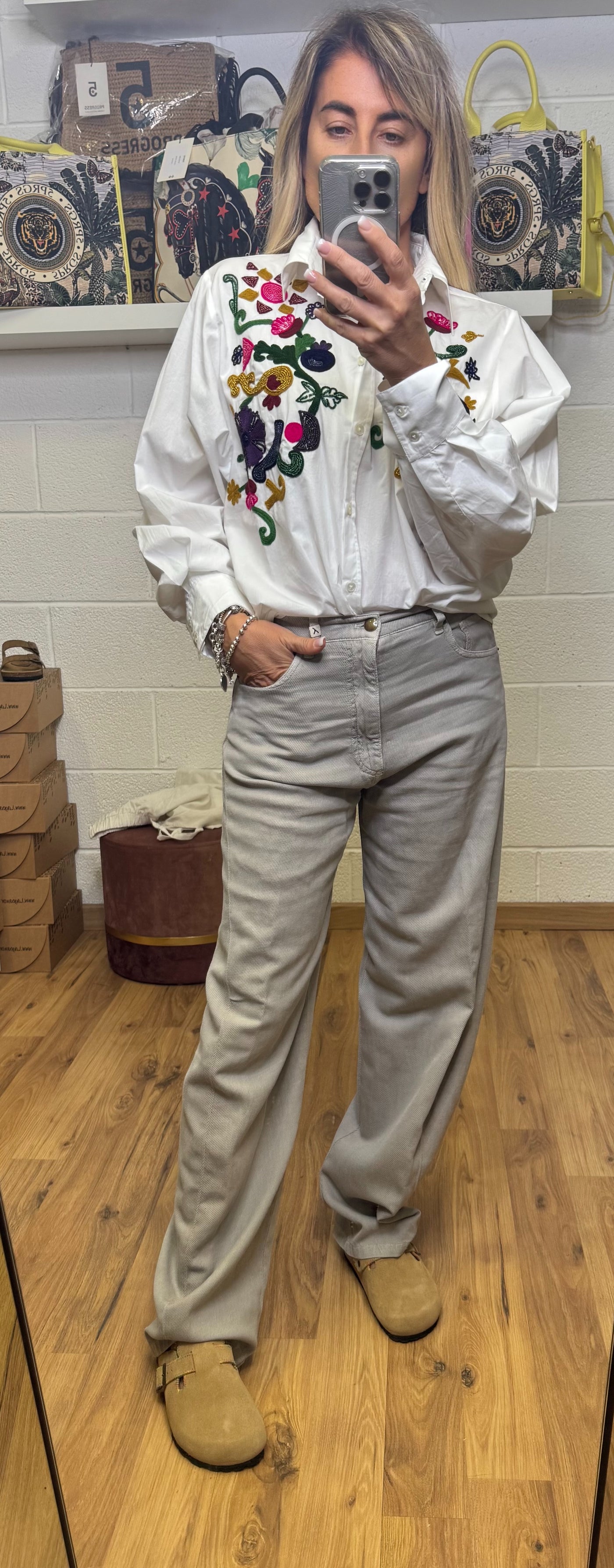 Myths. Pantalone grigio delave