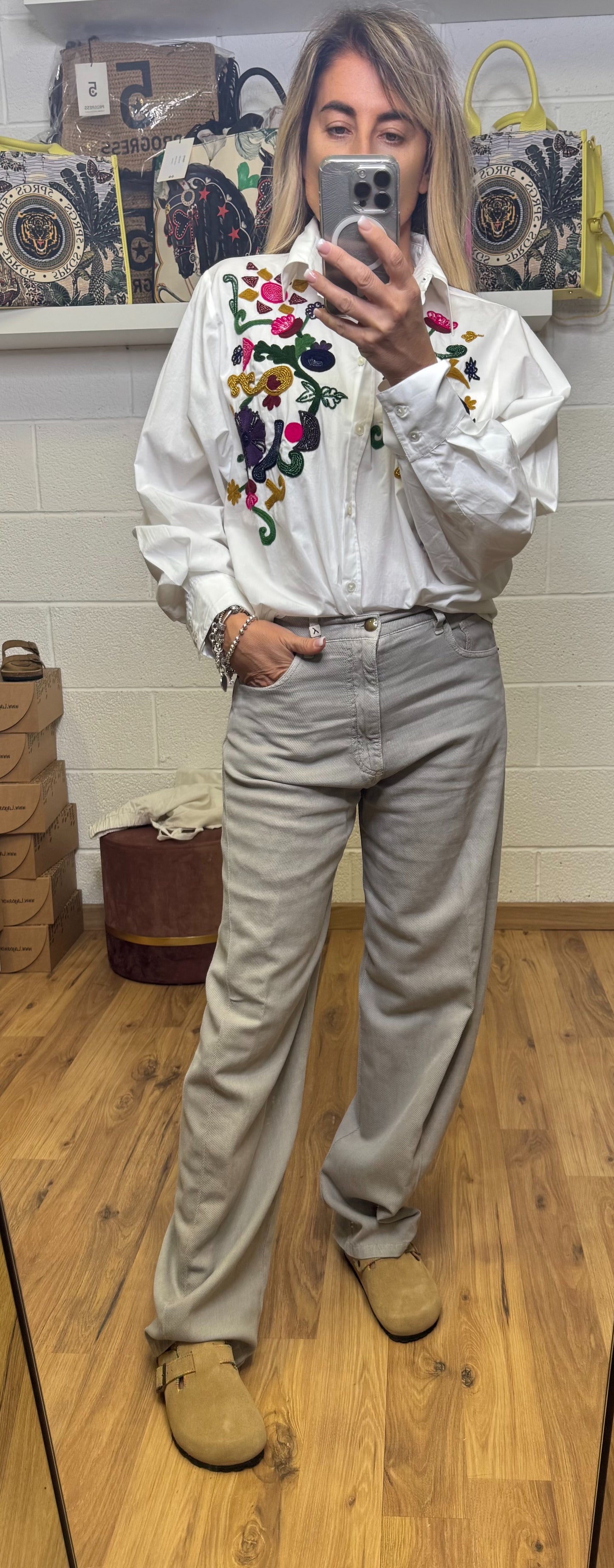Myths. Pantalone grigio delave-50%