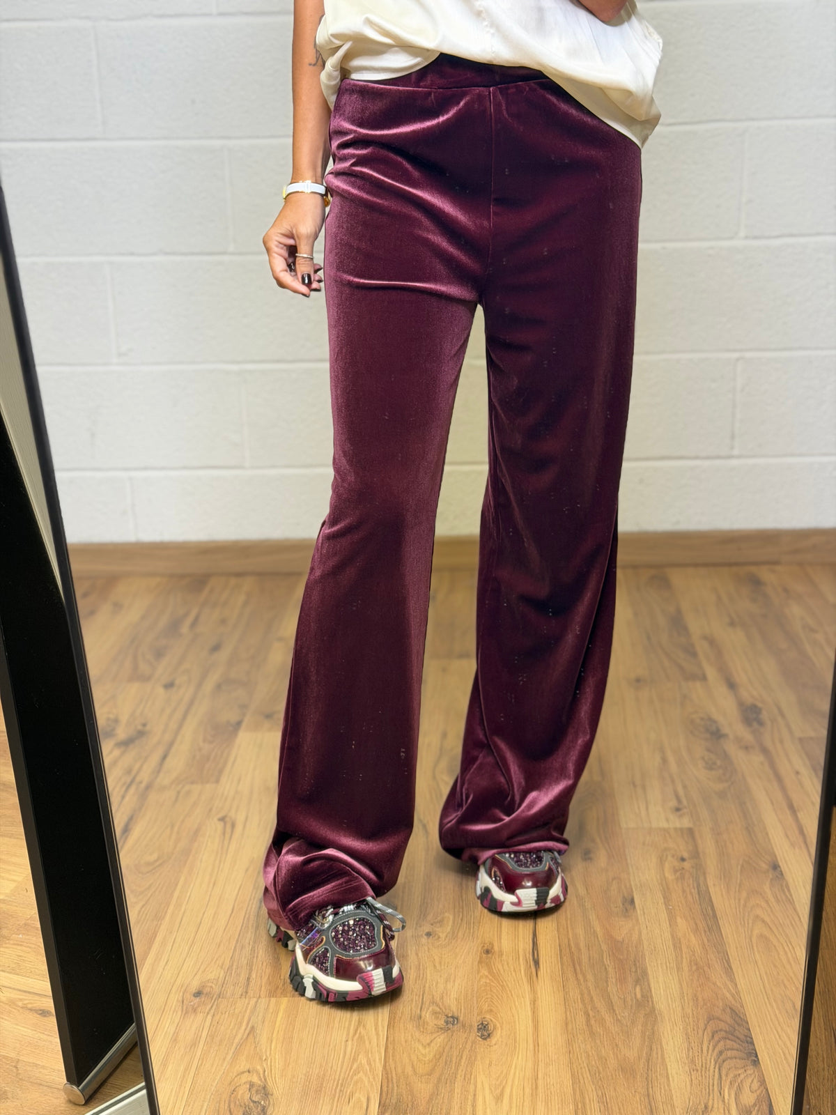 Abpink. Completo Lulù in Velluto – Burgundy
