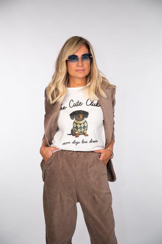 Le Streghe. T-shirt con cane