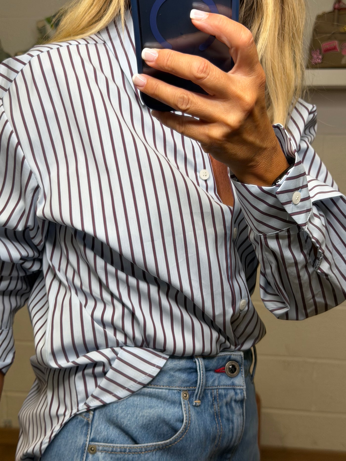 Le streghe. Camicia a righe-50%