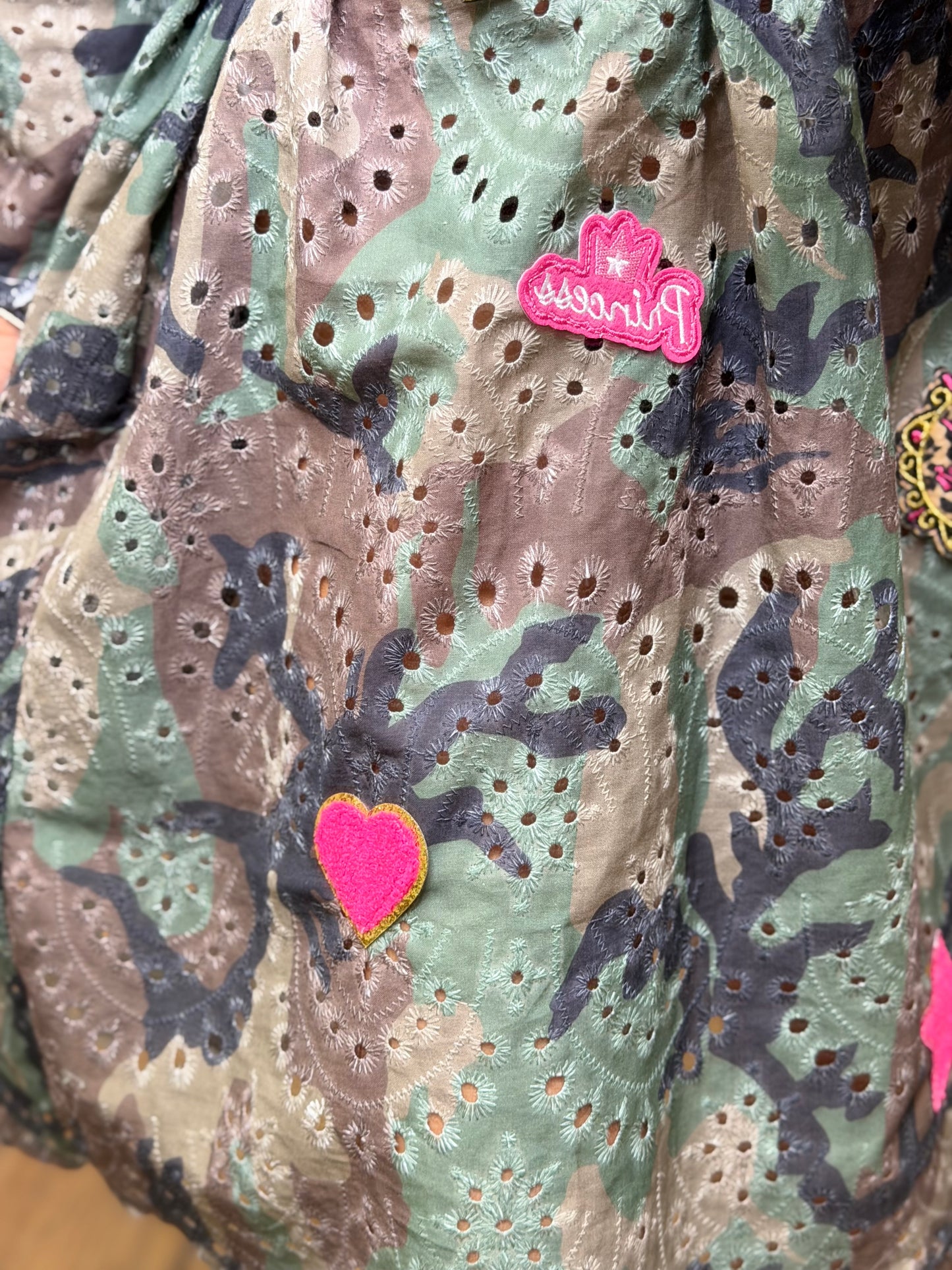 ABpink. Abito Chemisier Sangallo Camouflage Patch