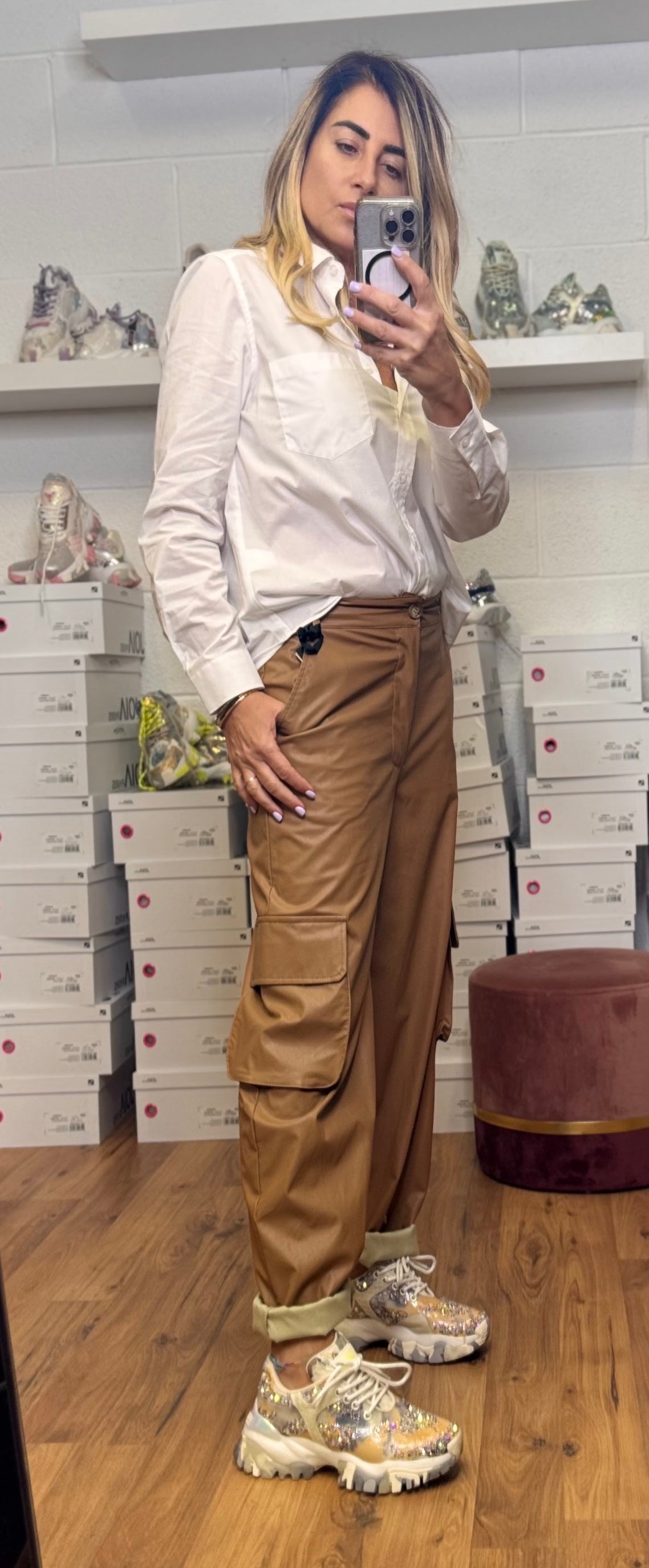 Le Streghe. Cargo cammello-50%