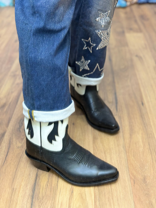 Bootstock. Texano in pelle