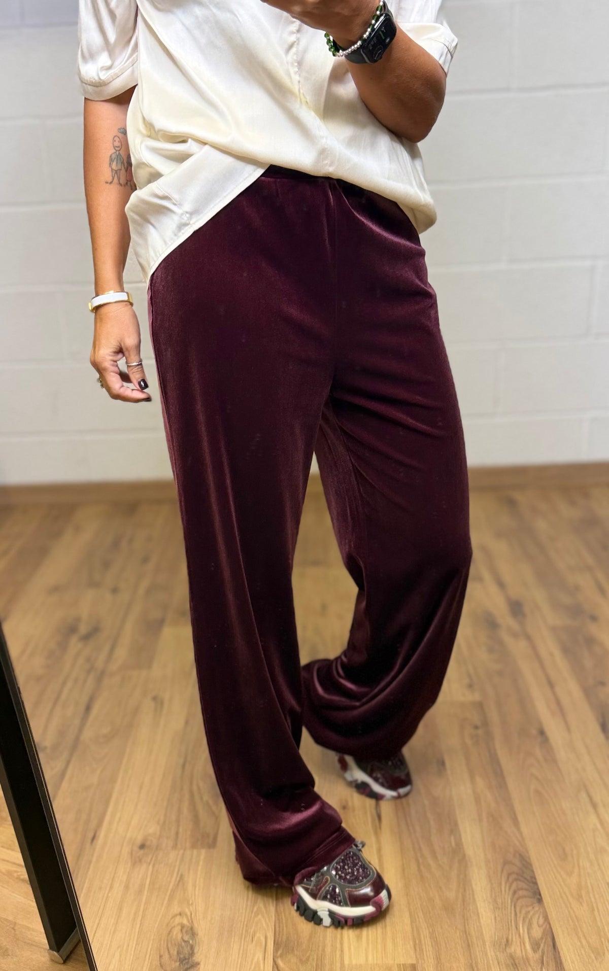 Abpink. Completo Lulù in Velluto – Burgundy