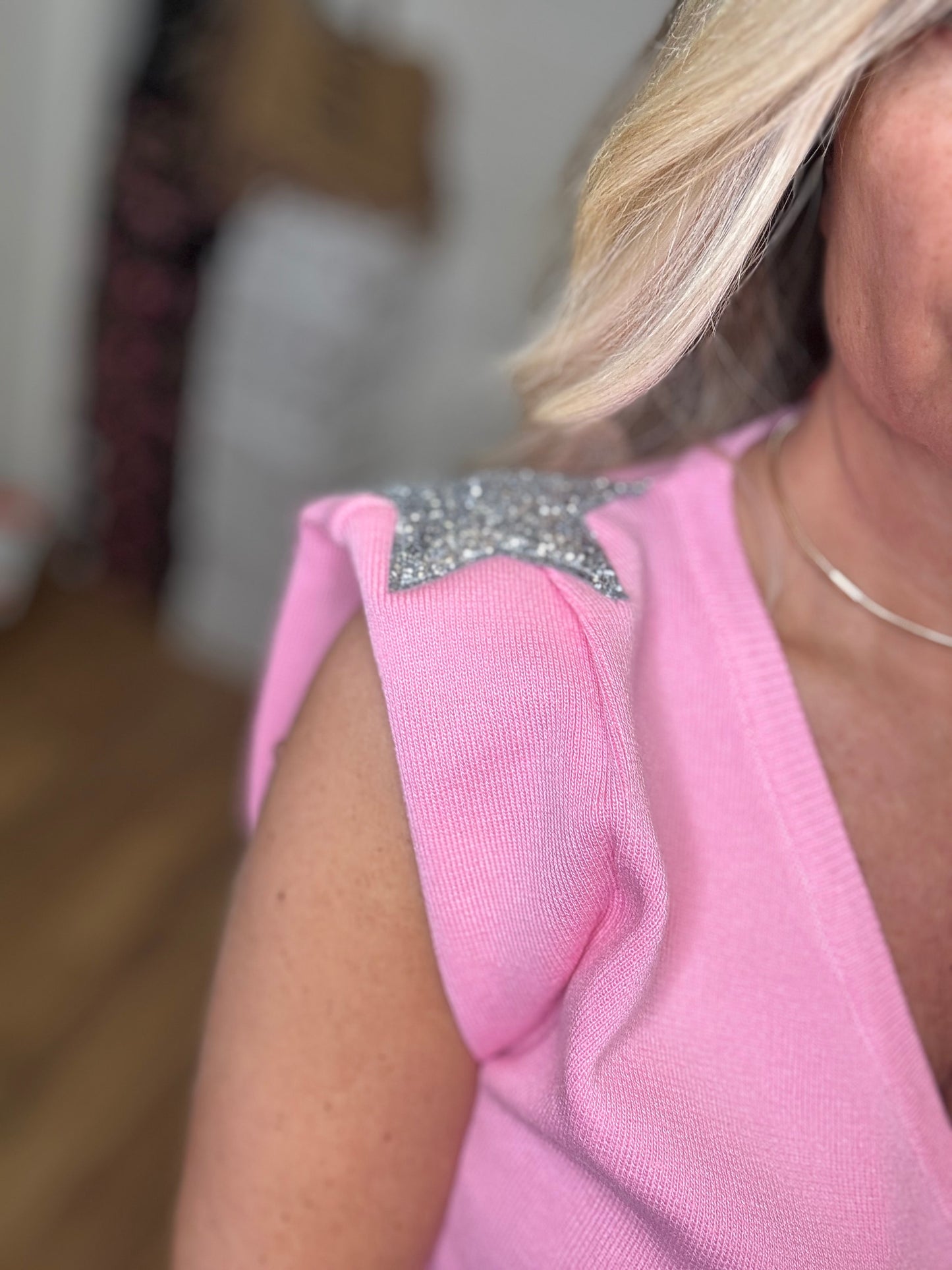 Mimietmama. Gilet rosa