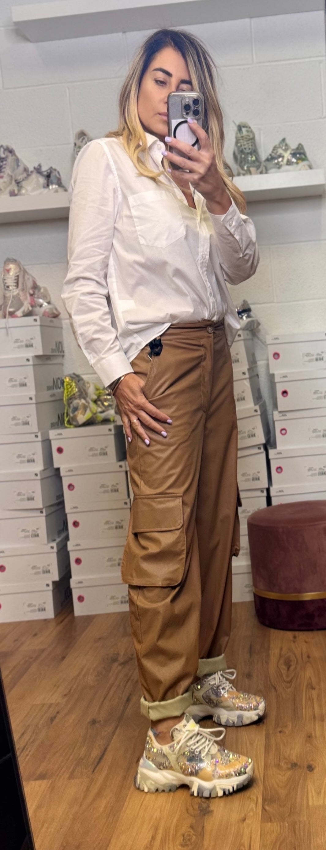 Le Streghe. Cargo cammello-50%