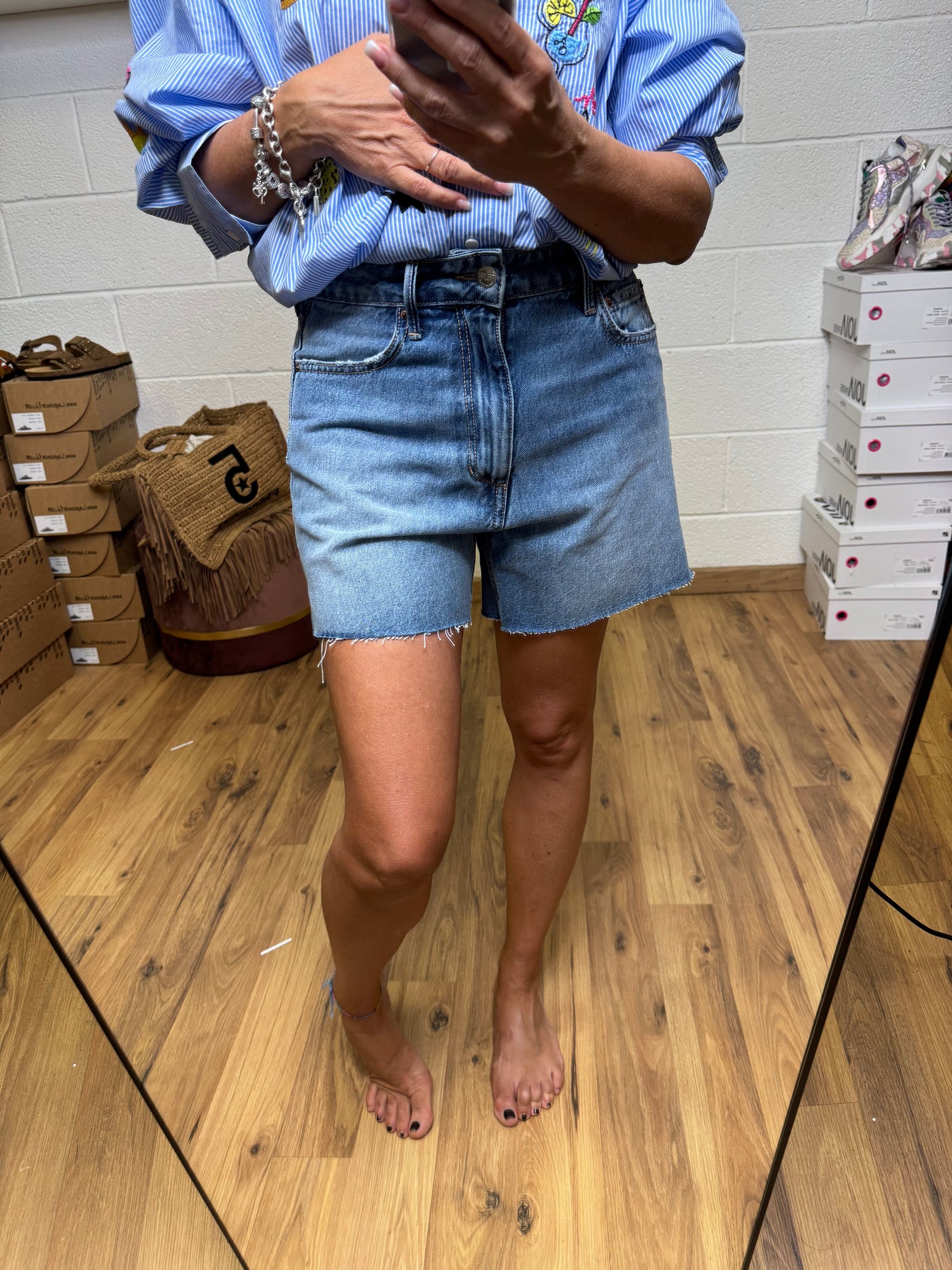 The.nim. Shorts blu chiaro