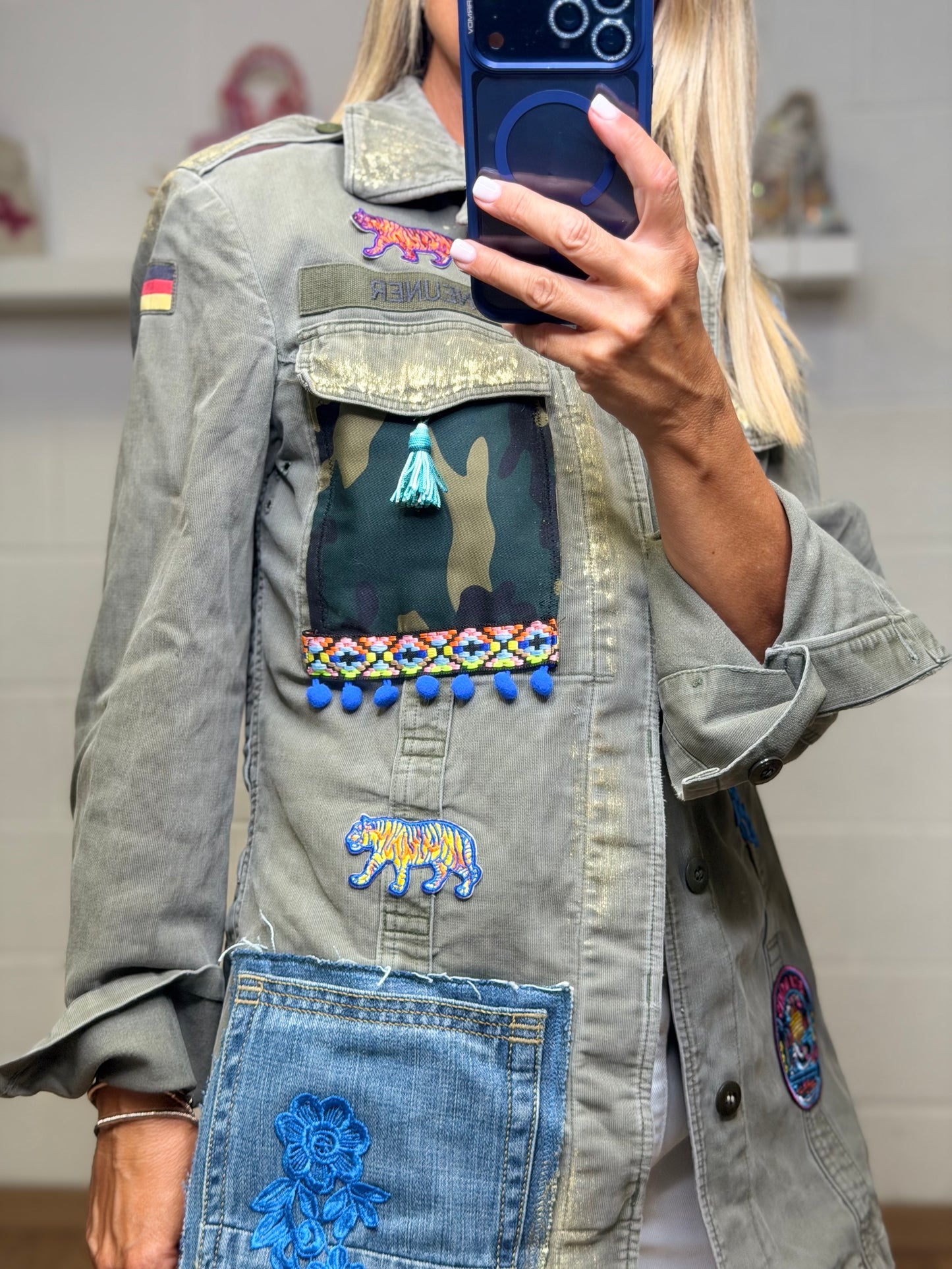 ABpink. Verdina Denim Patch